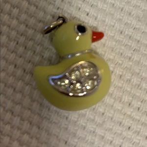 Swarovski crystal duck charm